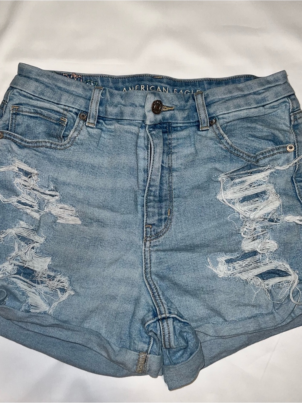 American Eagle Curvy Mom Shorts - Ripped